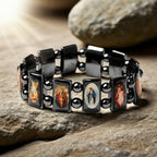Pulsera de Hematita con Ícono Sagrado: Símbolo de Devoción Eterna