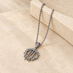 Crown of Thorns & Nails Rope Chain Necklace