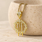 Crown of Thorns & Nails Rope Chain Necklace