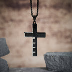 Collar de Cruz Padre Nuestro Tricolor Moderno: Símbolo Eterno de lo Sagrado