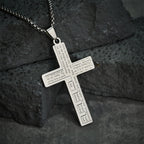 Collar de Cruz Padre Nuestro Tricolor Moderno: Símbolo Eterno de lo Sagrado