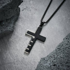 Collar de Cruz Padre Nuestro Tricolor Moderno: Símbolo Eterno de lo Sagrado