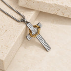 Modern Style Jesus Crown Of Thorns Cross Sacred Protection Pendant