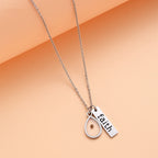 Collar de Fe Semilla de Mostaza con Corazón y Gota: Símbolo de una Fe Pequeña pero Poderosa