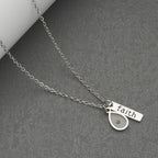 Collar de Fe Semilla de Mostaza con Corazón y Gota: Símbolo de una Fe Pequeña pero Poderosa