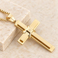 Layered Cross Pendant Necklace