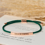 Pulsera de Fe "Dios Tiene el Control": Símbolo de Confianza y Bendición Nupcial