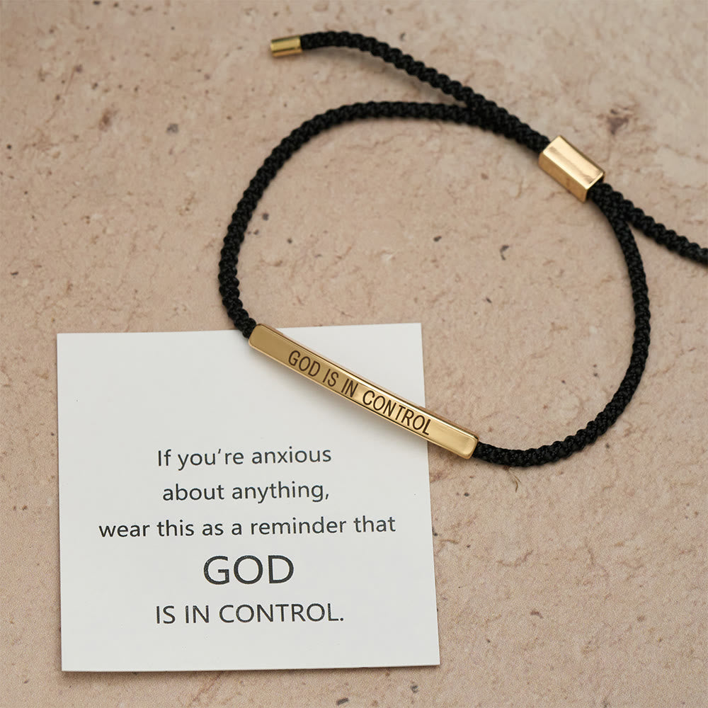 Pulsera de Fe "Dios Tiene el Control": Símbolo de Confianza y Bendición Nupcial