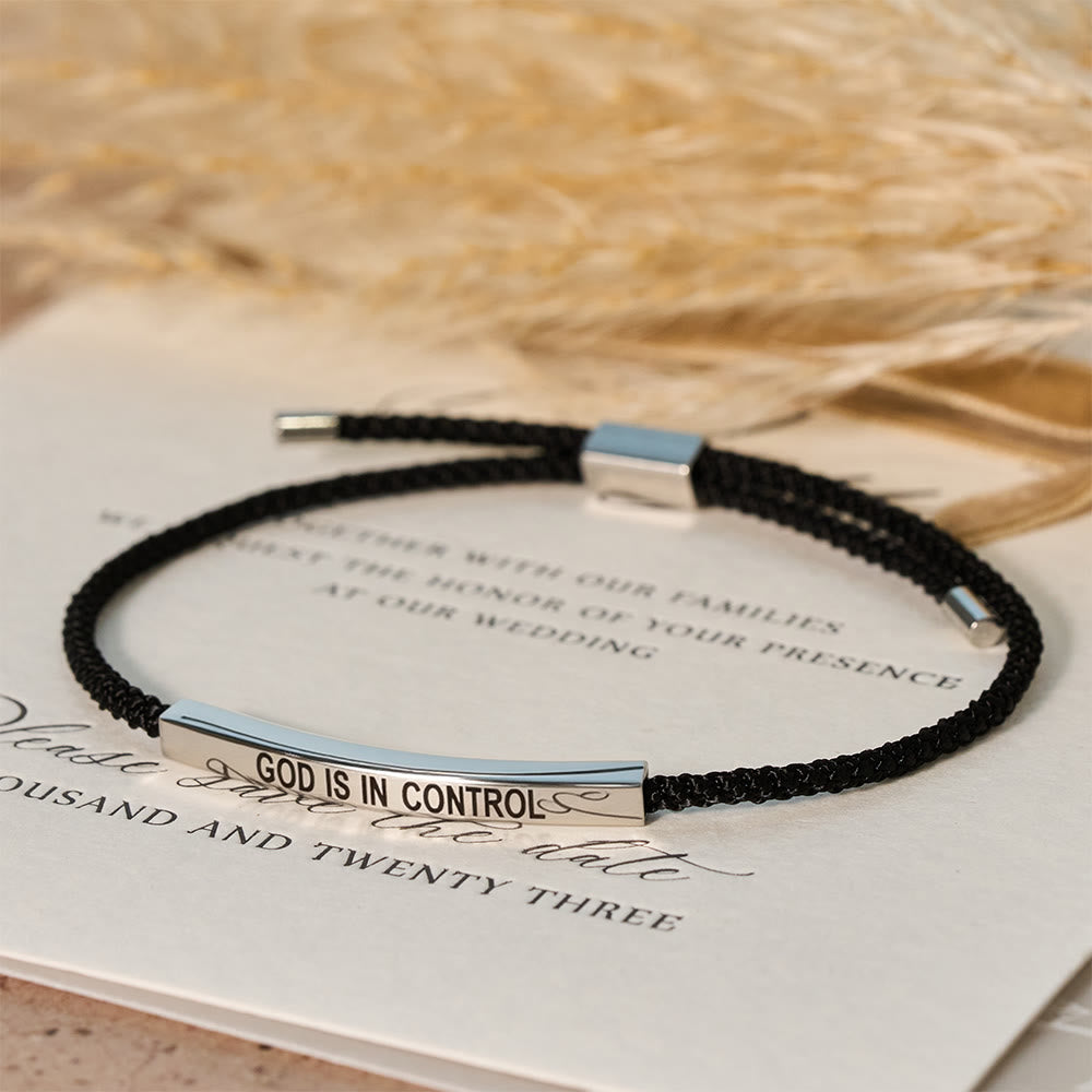 Pulsera de Fe "Dios Tiene el Control": Símbolo de Confianza y Bendición Nupcial