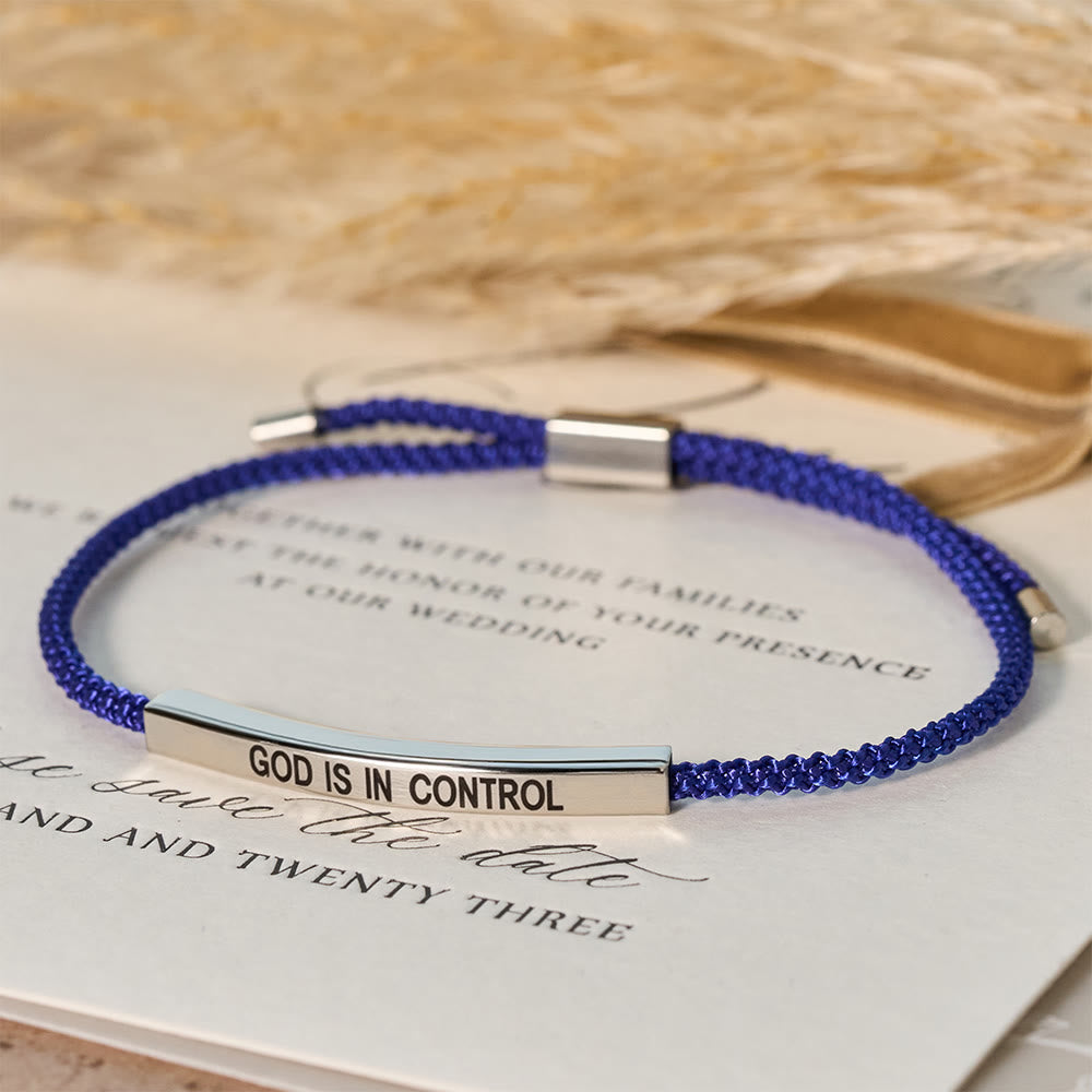 Pulsera de Fe "Dios Tiene el Control": Símbolo de Confianza y Bendición Nupcial