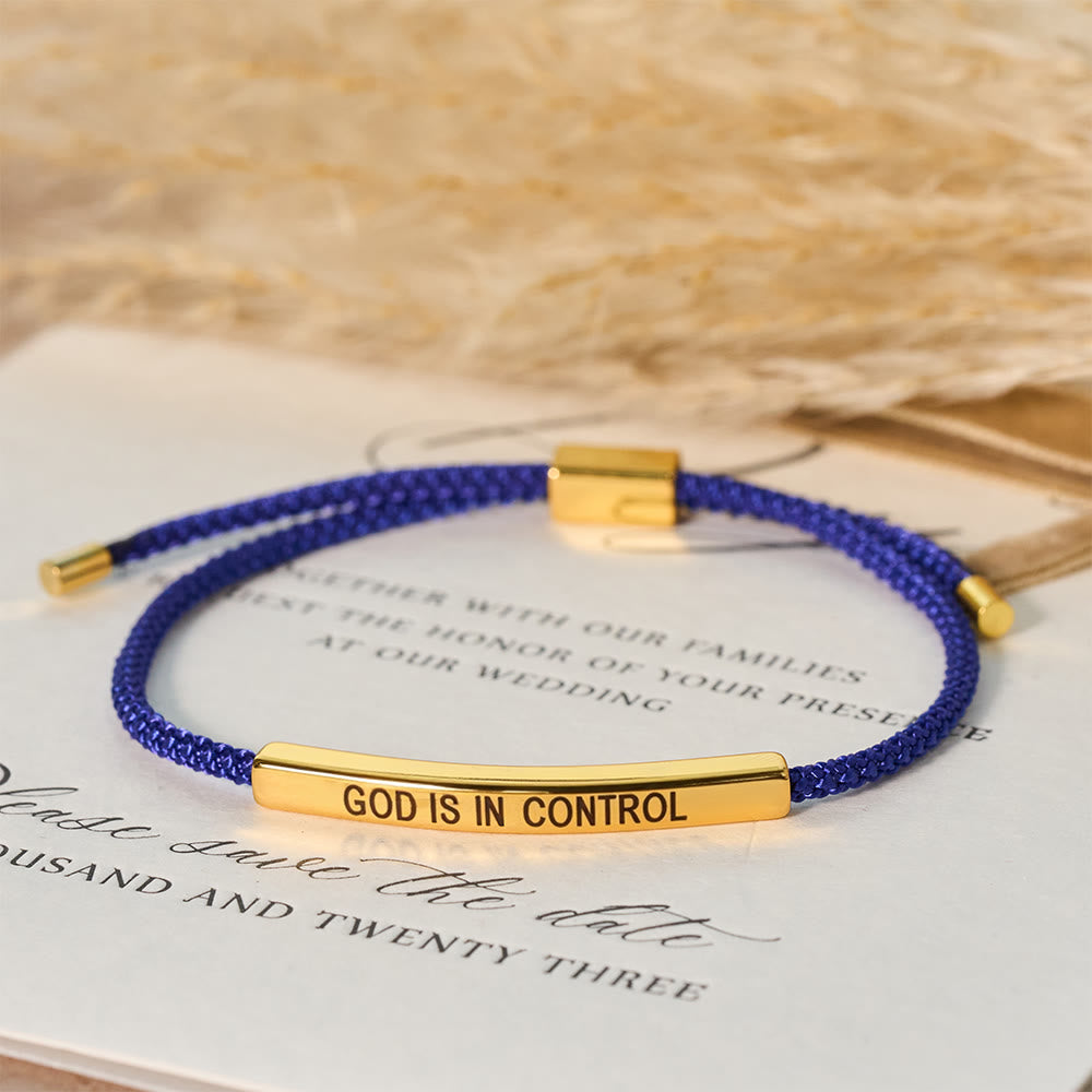 Pulsera de Fe "Dios Tiene el Control": Símbolo de Confianza y Bendición Nupcial