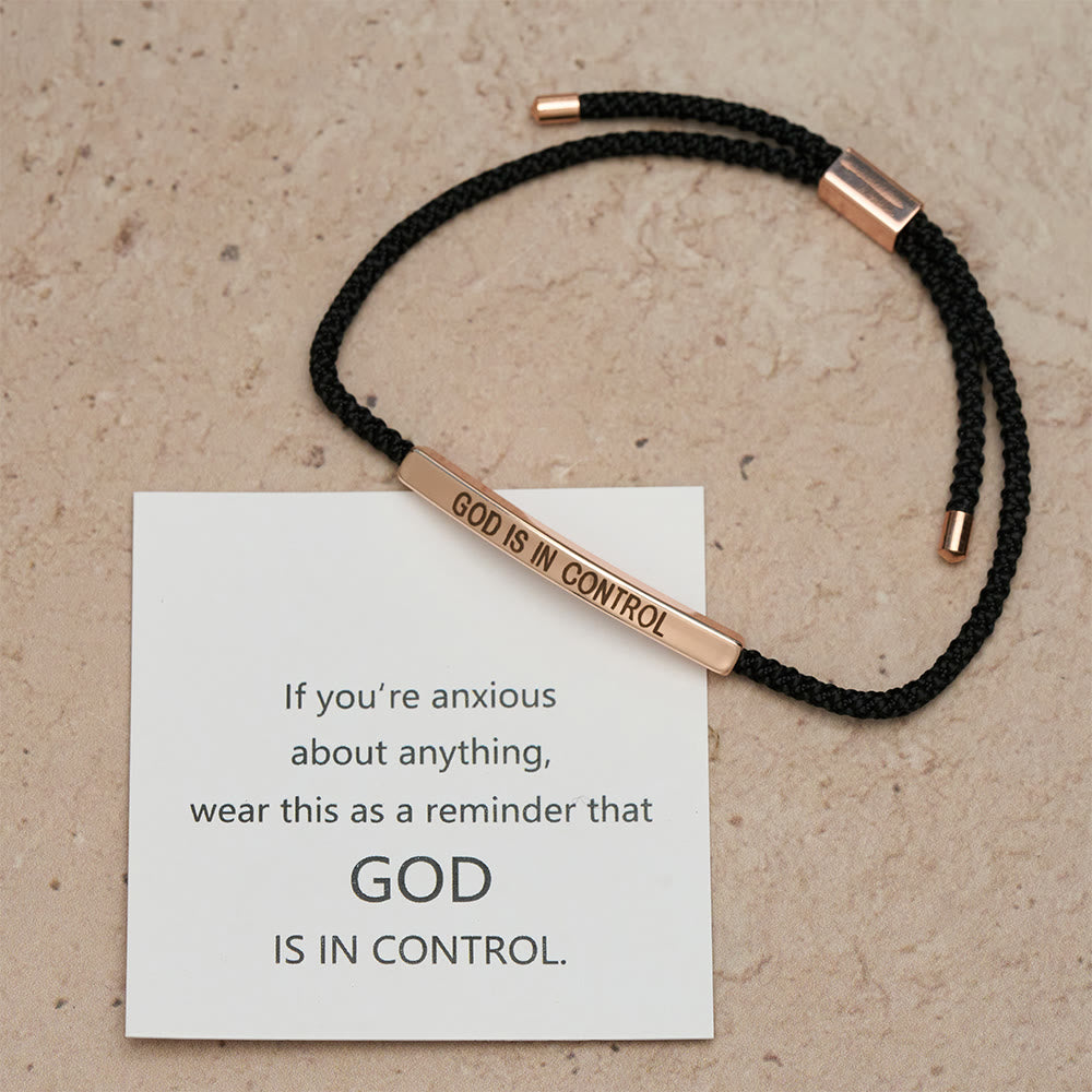 Pulsera de Fe "Dios Tiene el Control": Símbolo de Confianza y Bendición Nupcial