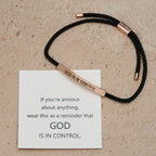 Pulsera de Fe "Dios Tiene el Control": Símbolo de Confianza y Bendición Nupcial