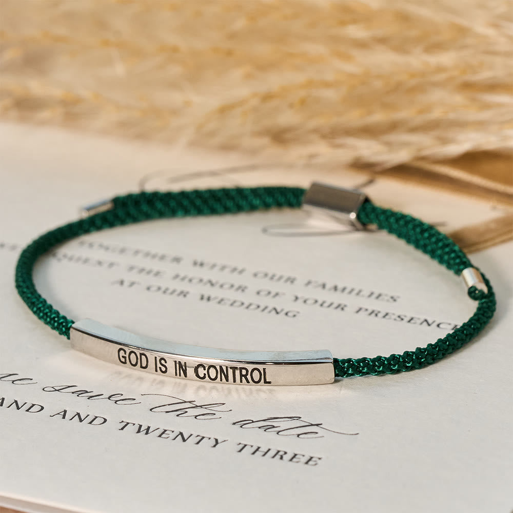 Pulsera de Fe "Dios Tiene el Control": Símbolo de Confianza y Bendición Nupcial
