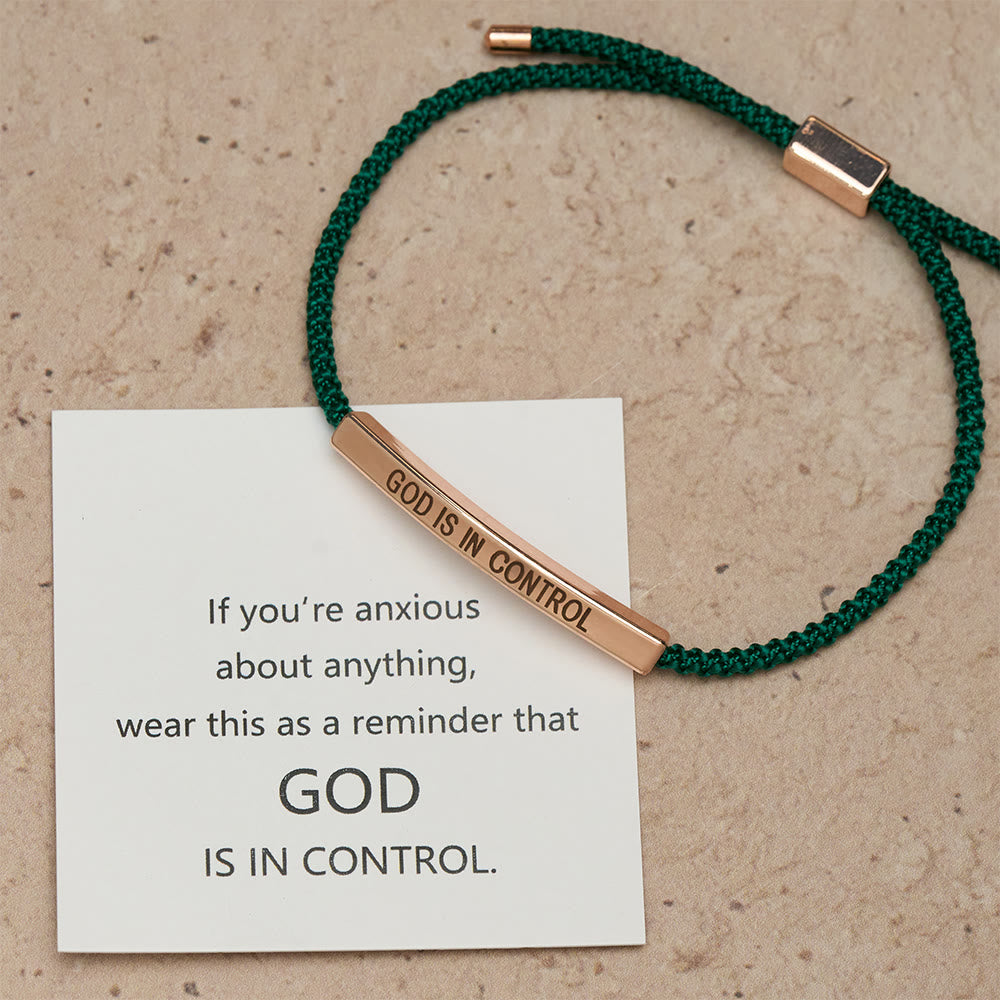Pulsera de Fe "Dios Tiene el Control": Símbolo de Confianza y Bendición Nupcial