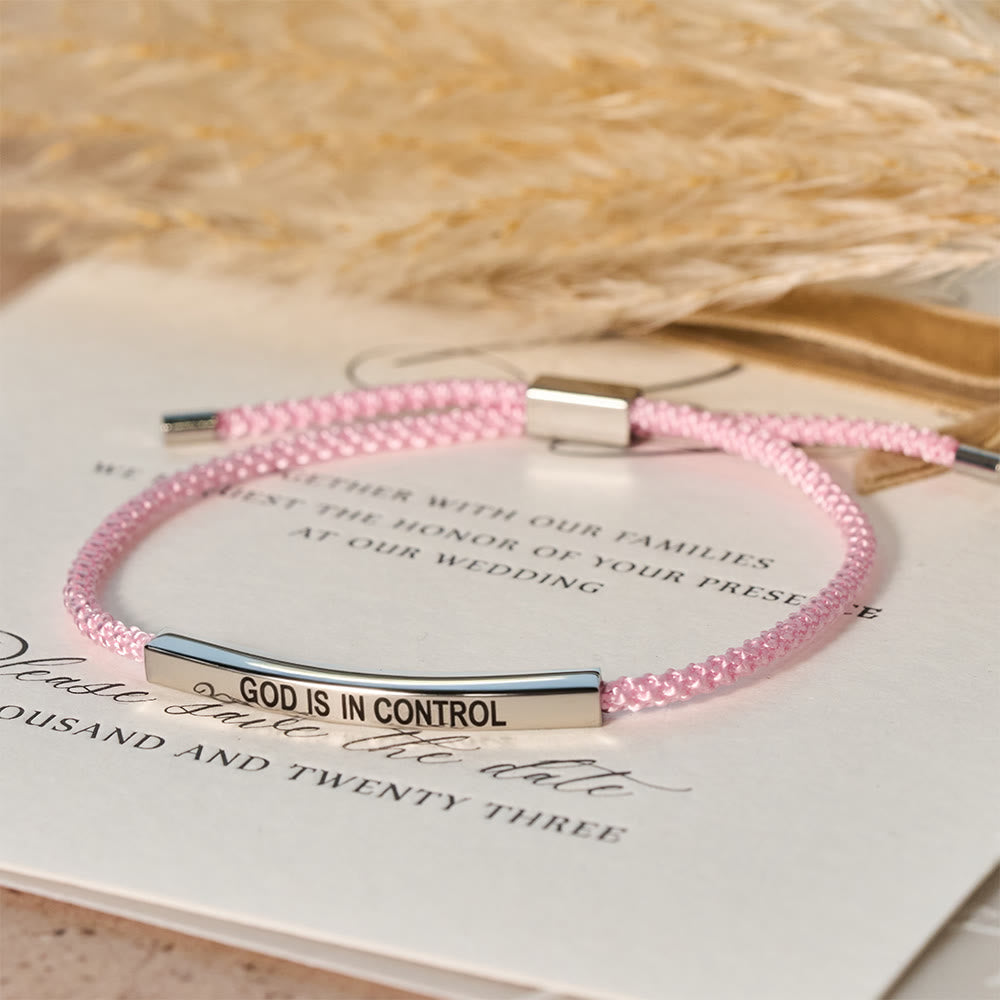 Pulsera de Fe "Dios Tiene el Control": Símbolo de Confianza y Bendición Nupcial