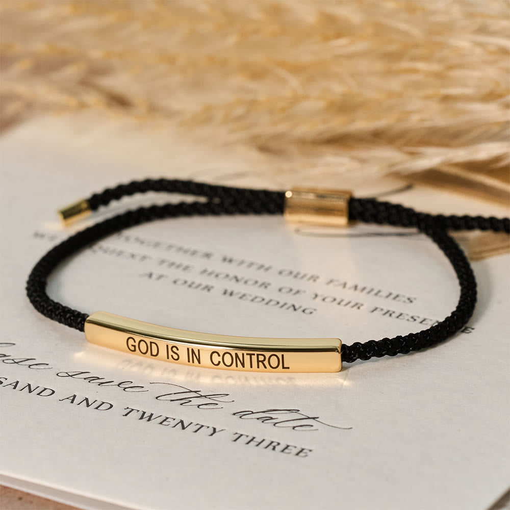 Pulsera de Fe "Dios Tiene el Control": Símbolo de Confianza y Bendición Nupcial