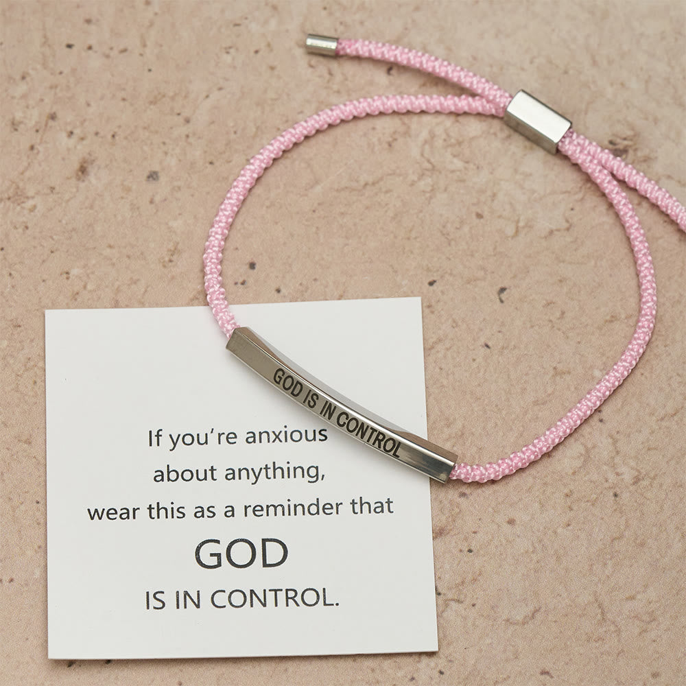 Pulsera de Fe "Dios Tiene el Control": Símbolo de Confianza y Bendición Nupcial