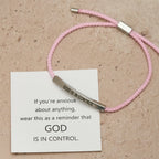 Pulsera de Fe "Dios Tiene el Control": Símbolo de Confianza y Bendición Nupcial