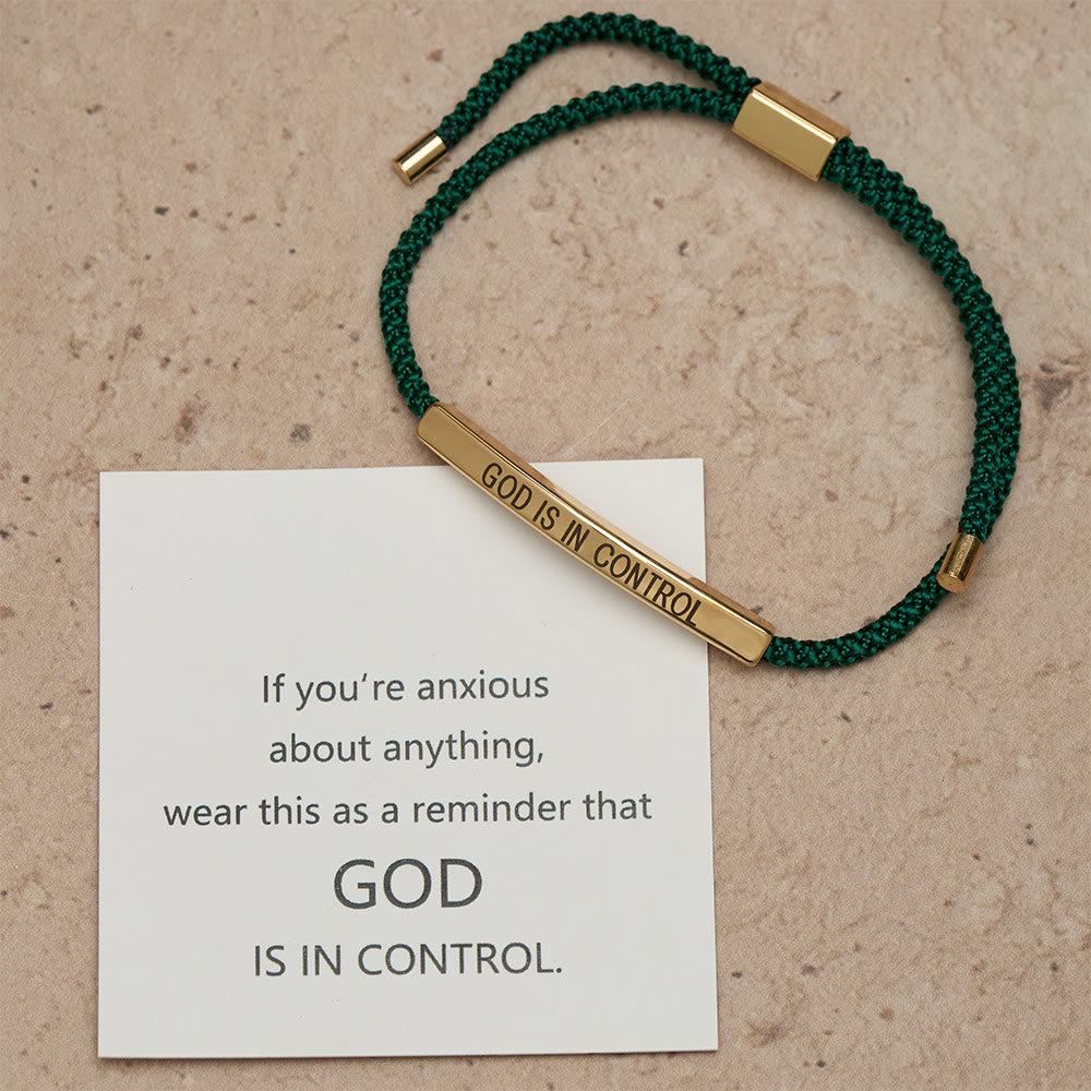 Pulsera de Fe "Dios Tiene el Control": Símbolo de Confianza y Bendición Nupcial