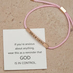 Pulsera de Fe "Dios Tiene el Control": Símbolo de Confianza y Bendición Nupcial