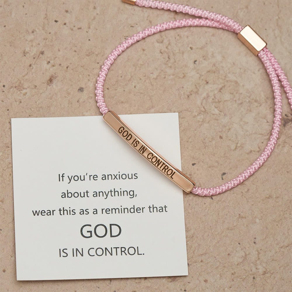 Pulsera de Fe "Dios Tiene el Control": Símbolo de Confianza y Bendición Nupcial