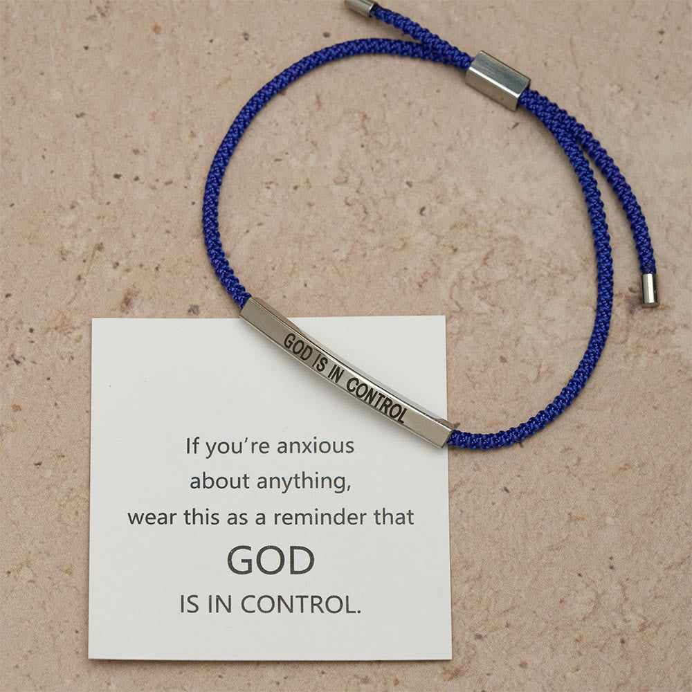 Pulsera de Fe "Dios Tiene el Control": Símbolo de Confianza y Bendición Nupcial
