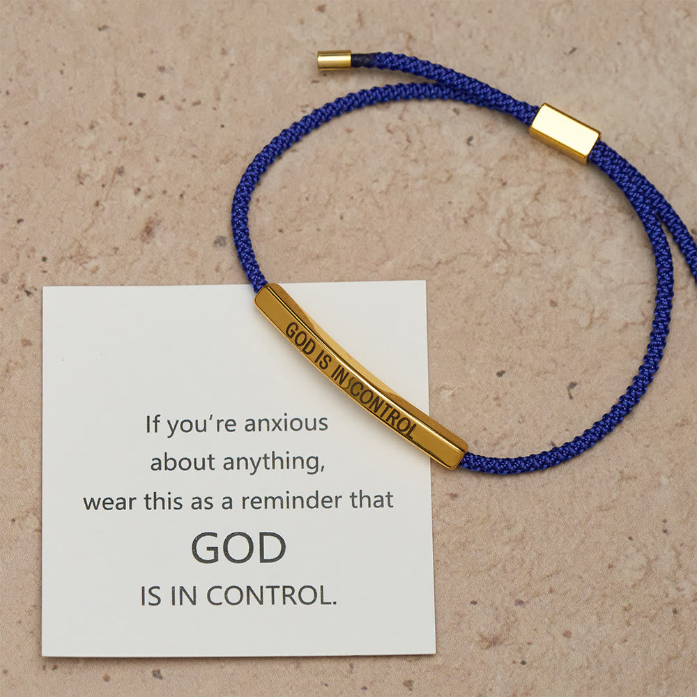 Pulsera de Fe "Dios Tiene el Control": Símbolo de Confianza y Bendición Nupcial