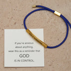 Pulsera de Fe "Dios Tiene el Control": Símbolo de Confianza y Bendición Nupcial