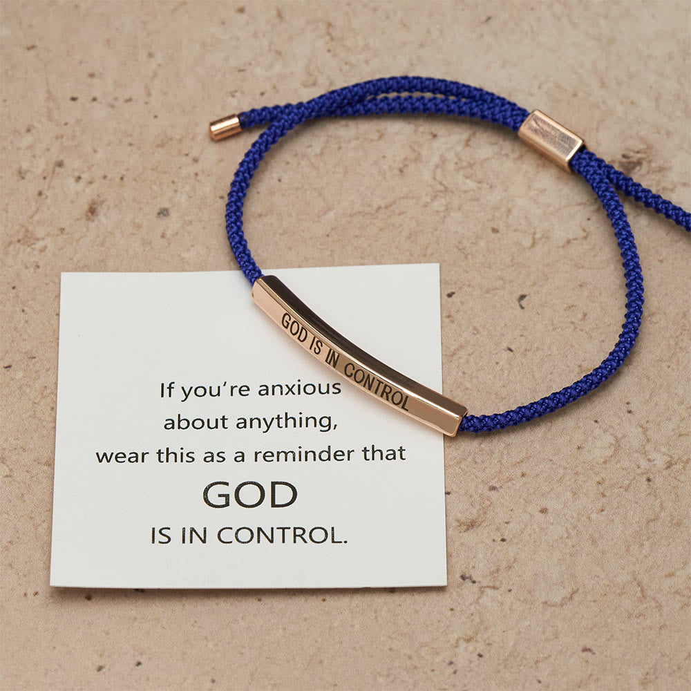 Pulsera de Fe "Dios Tiene el Control": Símbolo de Confianza y Bendición Nupcial
