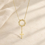 Thorn Crown Cross Necklace