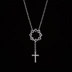 Collar de Cruz con Corona de Espinas: Símbolo de la Pasión y Redención de Cristo