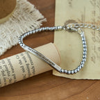 Pulsera de Cuentas Grabada "Fuerza y Valor": Símbolo de Fuerza y Valor Divinos