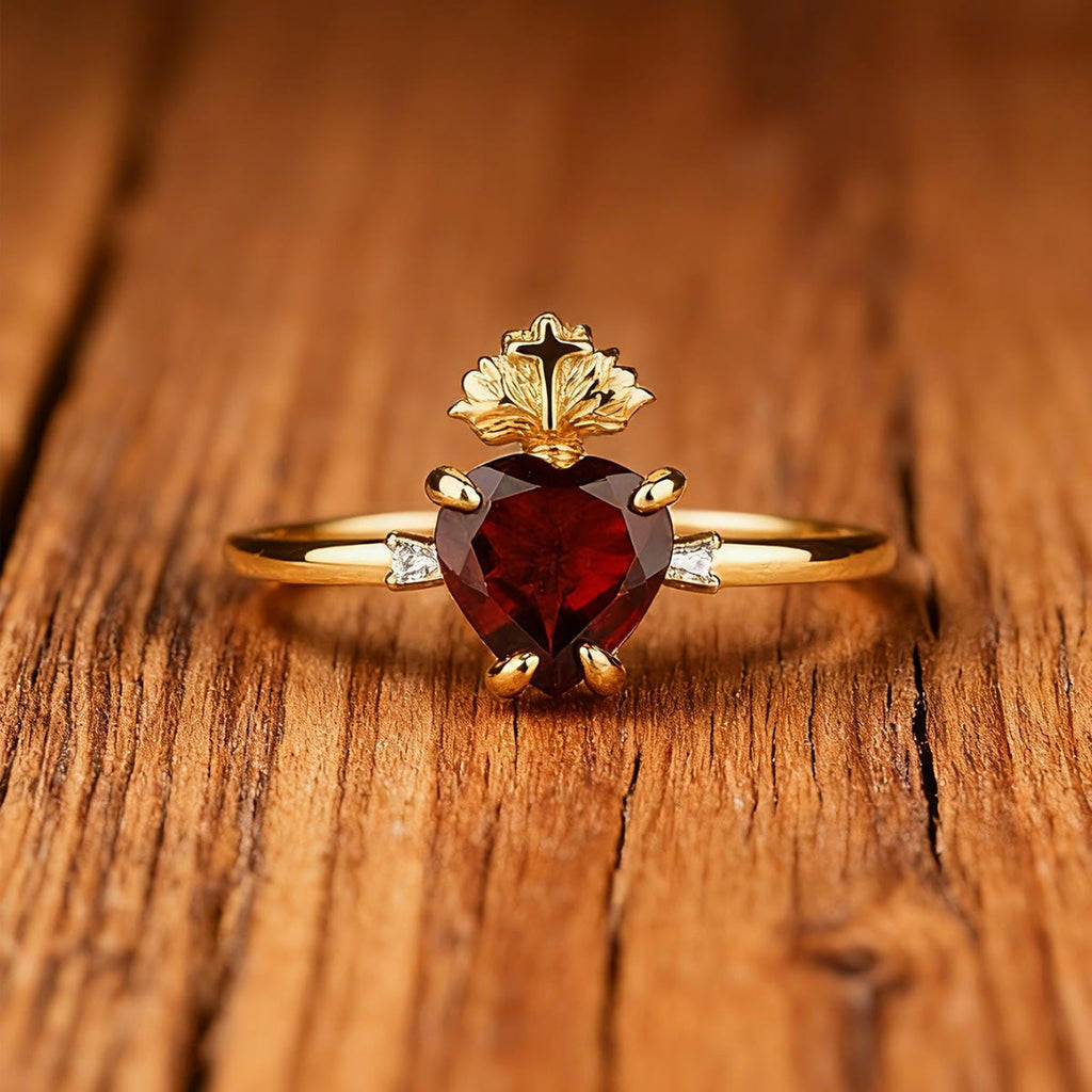 Anillo de Cristal del Sagrado Corazón: Símbolo del Amor Incondicional de Cristo