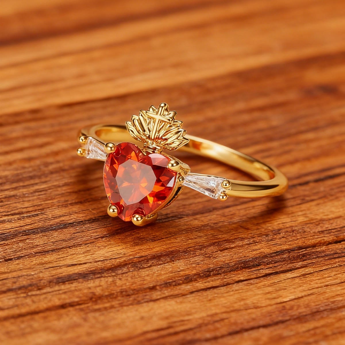 Anillo de Cristal del Sagrado Corazón: Símbolo del Amor Incondicional de Cristo
