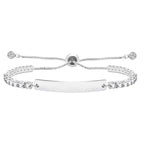 Pulsera de Fe y Valor de Metal en Cuatro Colores con Barra Grabada o Lisa