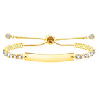 Pulsera de Fe y Valor de Metal en Cuatro Colores con Barra Grabada o Lisa
