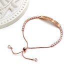 Pulsera de Fe y Valor de Metal en Cuatro Colores con Barra Grabada o Lisa