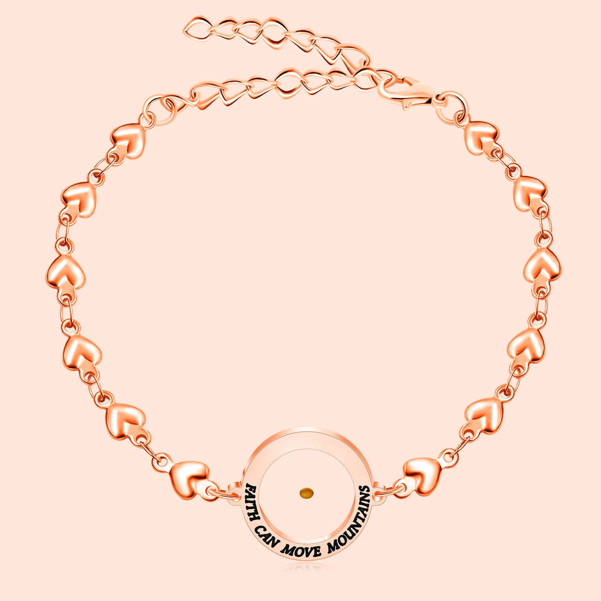 Matthew 17:20 & Luke 1:37 with Mustard Seed Bracelet