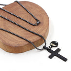 Collar de Cruz Semilla de Mostaza con Grabado de Jesús: Amor de Cristo y Poder de la Fe