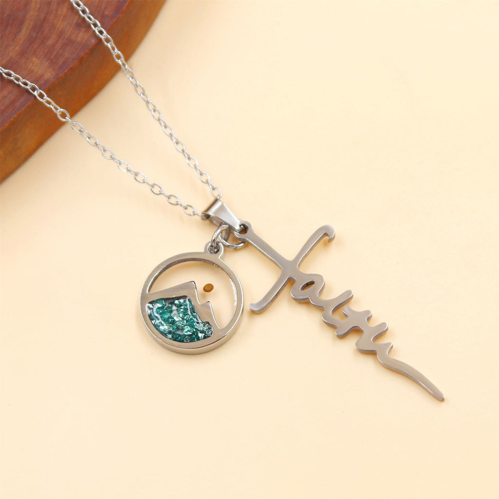 Collar de Cruz con Semilla de Mostaza y Letra de Fe: Símbolo de una Fe que Mueve Montañas