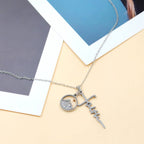 Collar de Cruz con Semilla de Mostaza y Letra de Fe: Símbolo de una Fe que Mueve Montañas