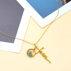 Collar de Cruz con Semilla de Mostaza y Letra de Fe: Símbolo de una Fe que Mueve Montañas