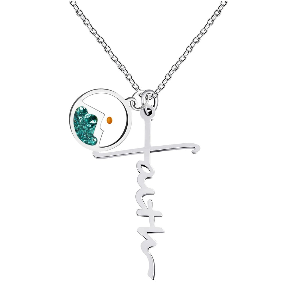 Collar de Cruz con Semilla de Mostaza y Letra de Fe: Símbolo de una Fe que Mueve Montañas