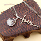 Collar de Cruz con Semilla de Mostaza y Letra de Fe: Símbolo de una Fe que Mueve Montañas