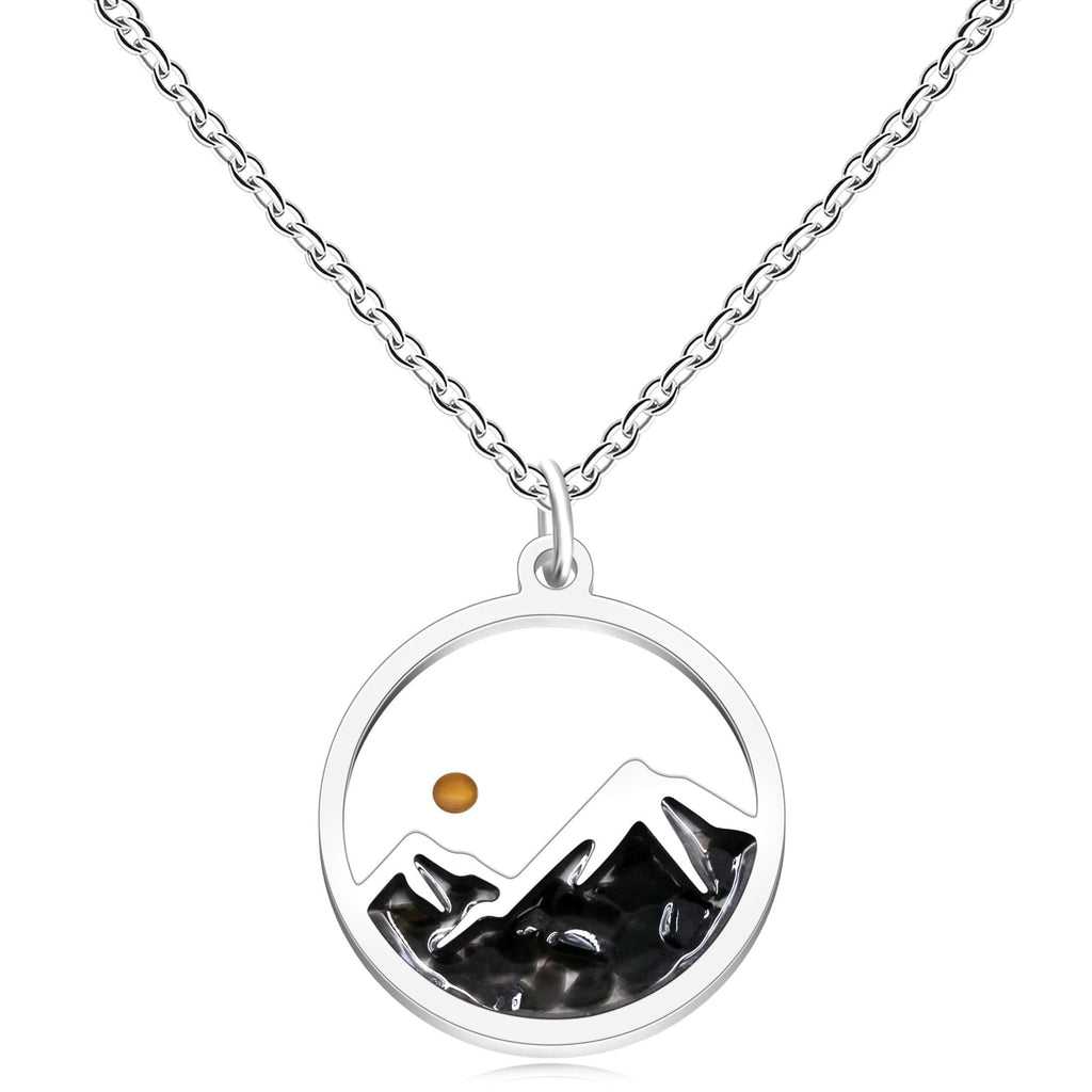 Collar Semilla de Mostaza y Montaña con Varias Gemas: Símbolo de la Fe que Mueve Montañas