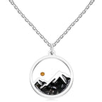 Collar Semilla de Mostaza y Montaña con Varias Gemas: Símbolo de la Fe que Mueve Montañas