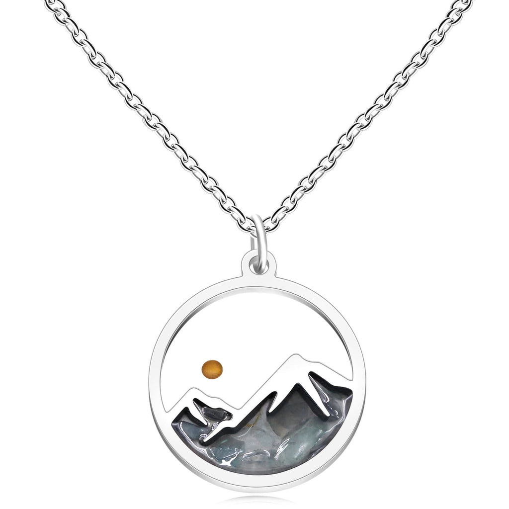 Collar Semilla de Mostaza y Montaña con Varias Gemas: Símbolo de la Fe que Mueve Montañas