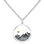 Collar Semilla de Mostaza y Montaña con Varias Gemas: Símbolo de la Fe que Mueve Montañas