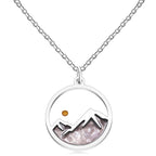 Collar Semilla de Mostaza y Montaña con Varias Gemas: Símbolo de la Fe que Mueve Montañas